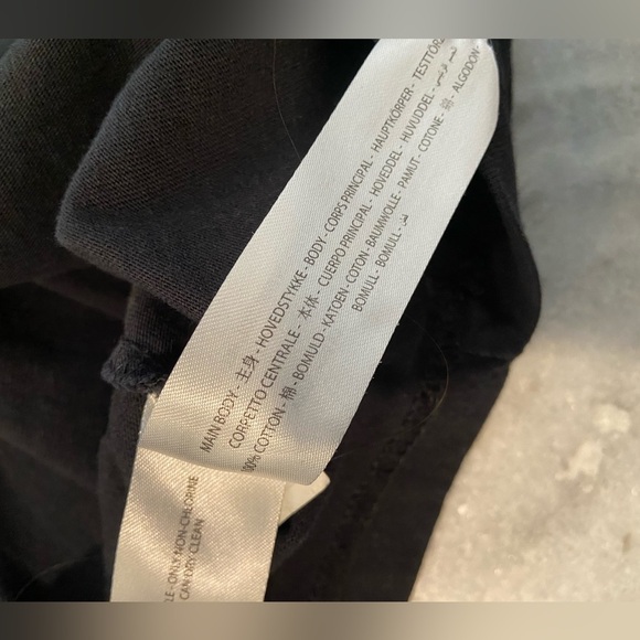 Ariat Rebar Size S Black Cotton V Neck Short Sleeve Tee Shirt Front Pocket Logo - Picture 10 of 10